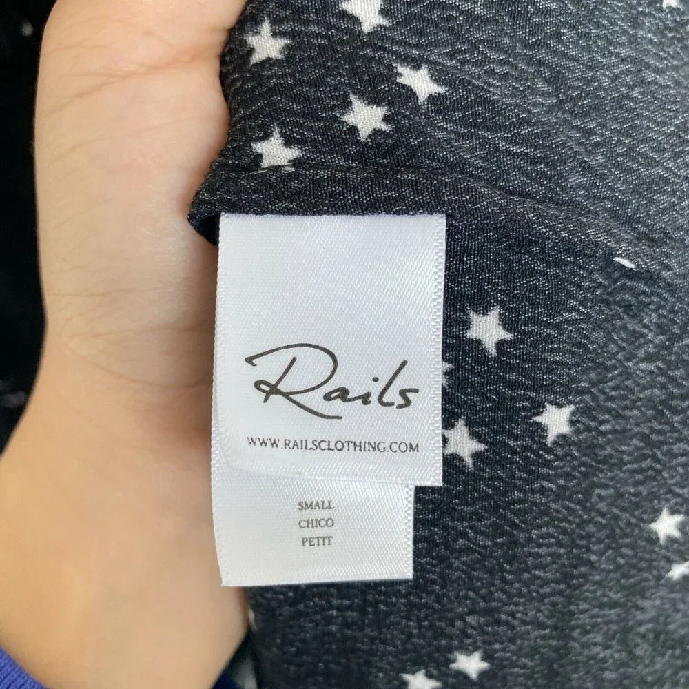 Rails Women's Juliette Galaxy Stars and Moon Dress in Black Size SMALL - Picture 5 of 6